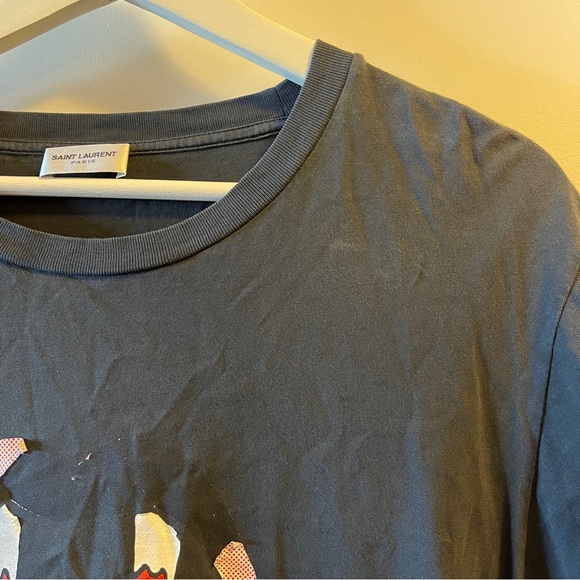 Saint Laurent Paris vampire tee testier size medium men’s black t-shirt - Picture 2 of 6